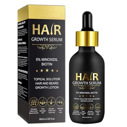 SOLEMEONY 5% Minoxidil Hair Growth Serum - for Stronger Thicker Longer & Hair Reg - SOLEMEONY Official Product View 1