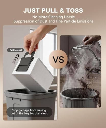 Touchless Vacuum Dustpan, 26kPa Suction, Bagged, Auto/Manual Mode - Product Imagery