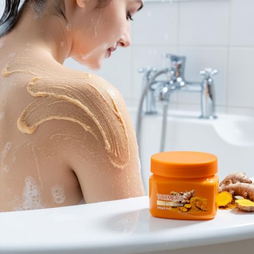 Turmeric Body Scrub, Gentle Body Exfoliator Scrub, Deep - Product Imagery