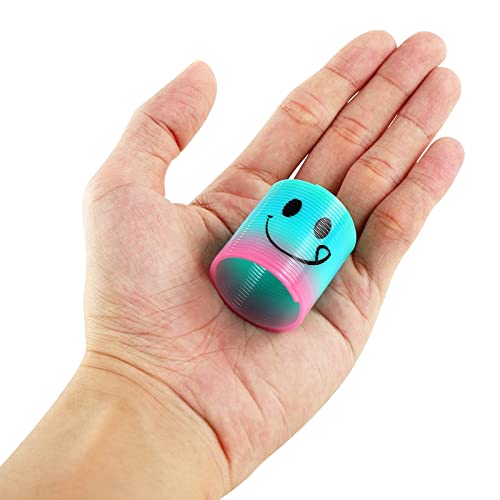 30 Pack Spring Rainbow Magic Fidget Stress Coil Mini Springs - Product Imagery