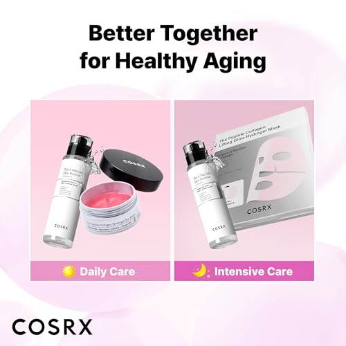 COSRX Pink Peptides Collagen Lifting Glow Hydrogel Face Masks... - Product Imagery