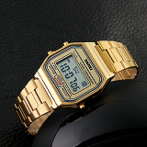 SKMEI Watches for Men,Classic Square Ultra Thin Stainless Steel - Product Imagery