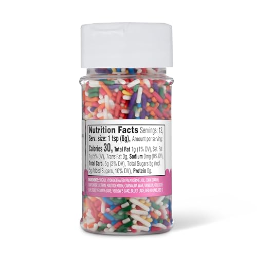 Amazon Grocery, Rainbow Sprinkles, 2.75 Oz - Product Imagery