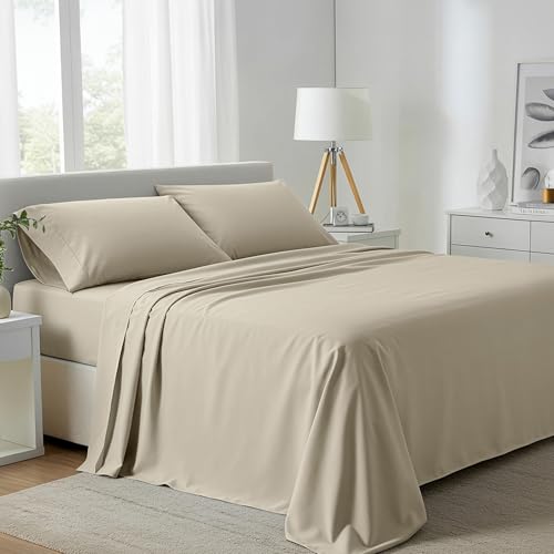 Carressa Linen 100% Egyptian Cotton King Size Sheets Set - 800 - Product Imagery