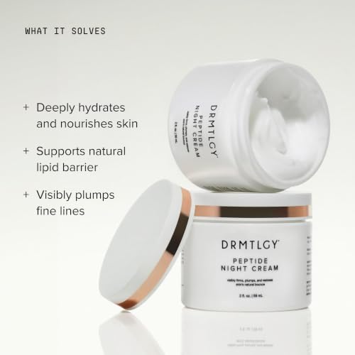 DRMTLGY Peptide Night Cream | Hydrating Firming Moisturizer - Product Imagery