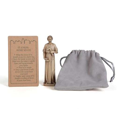 BC Catholic St. Joseph Statue for Selling Homes 3.5" H Saint - Product Imagery