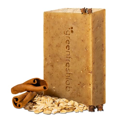 Greenfreshlab Clove & Cinnamon Exfoliating Soap Bar, Moisturazing and Gentle - Greenfreshlab Official Product View 1