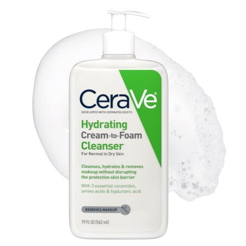 CeraVe Hydrating Cream To Foam Cleanser, Face Wash for Dry Skin - CeraVe Official Product View 1