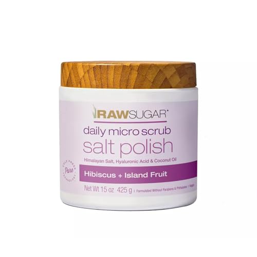 RAW SUGAR RawSugar Daily Micro Salt Scrub for Body, Exfoliates & Brightens - RAW SUGAR Official Product View 1