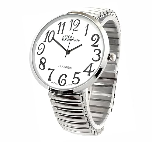 Blekon Collections Silver Super Large White Face Case Size 43mm - Product Imagery
