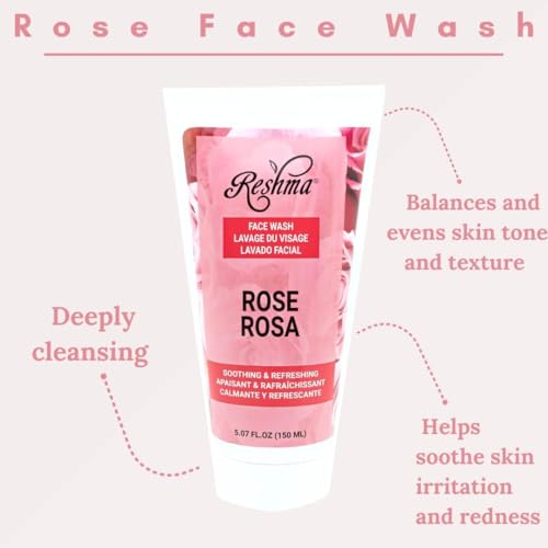 Reshma Beauty Ravishing Rose Skincare Set Face Wash, Scrub, and - Product Imagery