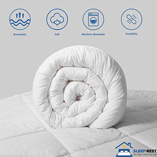 SLEEP-NEST Oversized King Comforter 132 x 120 Inch Hotel Luxury - Product Imagery