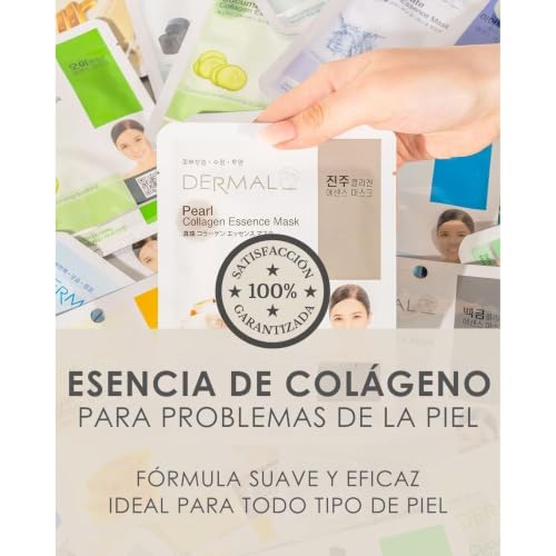 DERMAL 16 Collagen Korean Essence Sheet Mask Variety Pack, Alo... - Product Imagery
