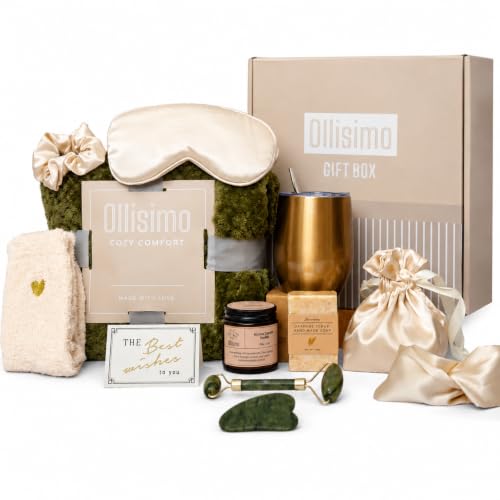 Luxury Spa Gift Basket for Women Self Care Kit Hug in a Box - Ollisimo Official Imagery - 1