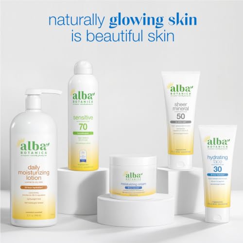 Alba Botanica Mineral Sunscreen Lotion SPF 50, Broad Spectrum, - Product Imagery
