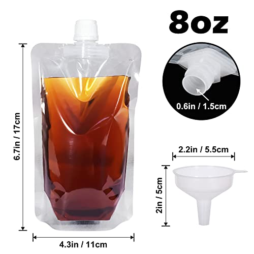 Keon Plastic Pouches - Leak-Proof, Reusable, Flexible Juice - Product Imagery