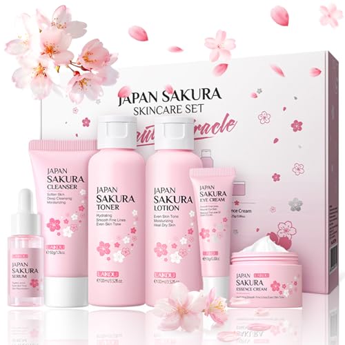 6 Pcs Skin Care Sets JAPAN SAKURA Women Beauty Gift Sets - Product Imagery