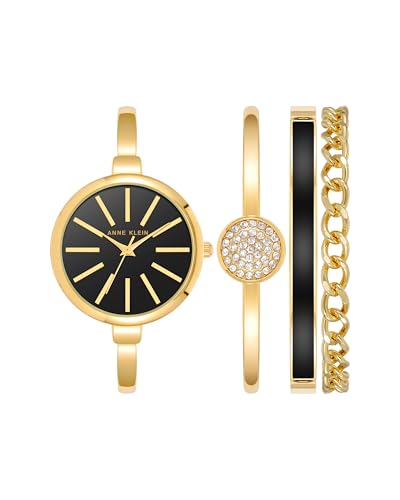 Anne Klein Women's Bangle Watch and Bracelet Set - Product Imagery