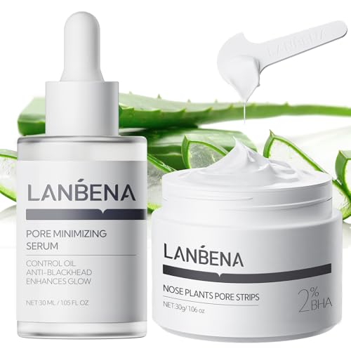 LANBENA 3 in 1 Blackhead Remover Set Pore Strips 30g+Pore Serum - Product Imagery