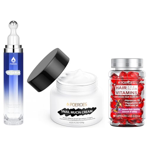 POEROES Ultimate Beauty Set Caffeine Eye Serum Hair Vitamins - POEROES Official Imagery - 1
