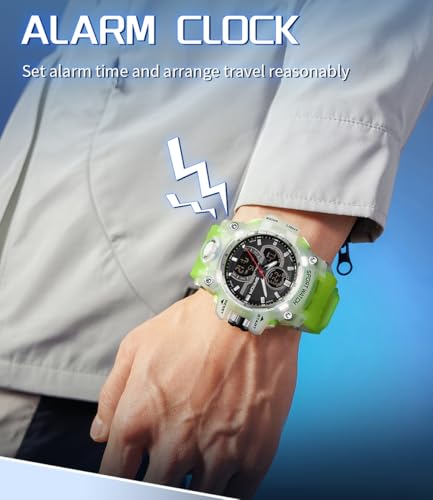 FANMIS Men Sports Outdoor Watch Analog Digital Multifunctional - Product Imagery