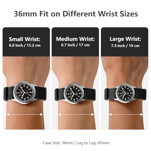 TACTICAL FROG Militado ML14 36mm Field Watch Military Style - Product Imagery