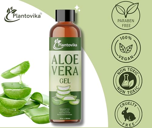 Aloe Vera Gel - Natural, Hydrating & Moisturizing for Face, - Product Imagery