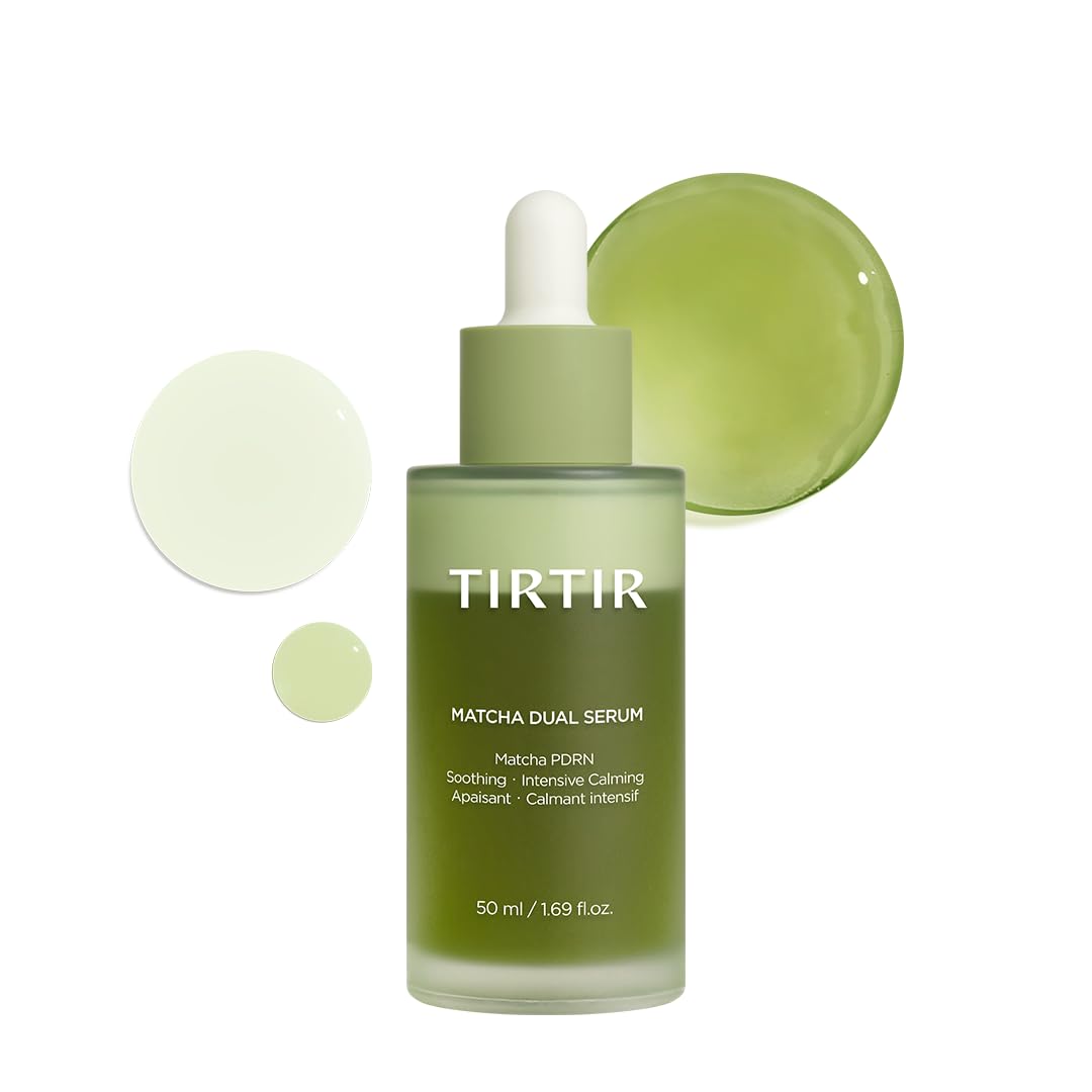 TIRTIR Matcha Dual PDRN Serum | Irritated Red Skin Relief & - Product Imagery