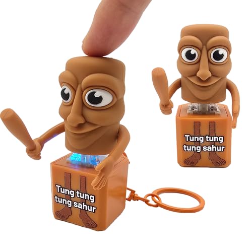 Tung Tung Tung Sahur Brainrot Clicker Fidget, Sound and LED Light - Product Imagery