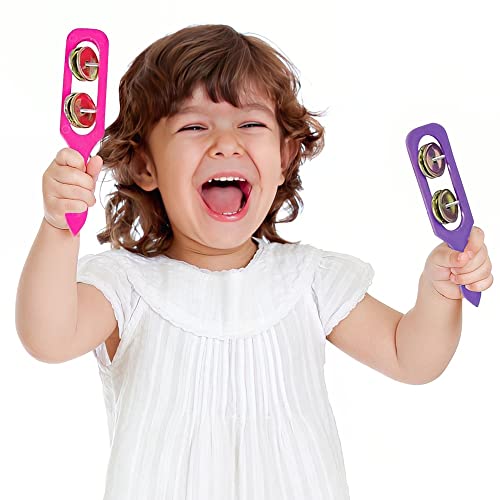 ArtCreativity Cymbals Tambourine for Kids, Pack of 12 Handheld - Product Imagery