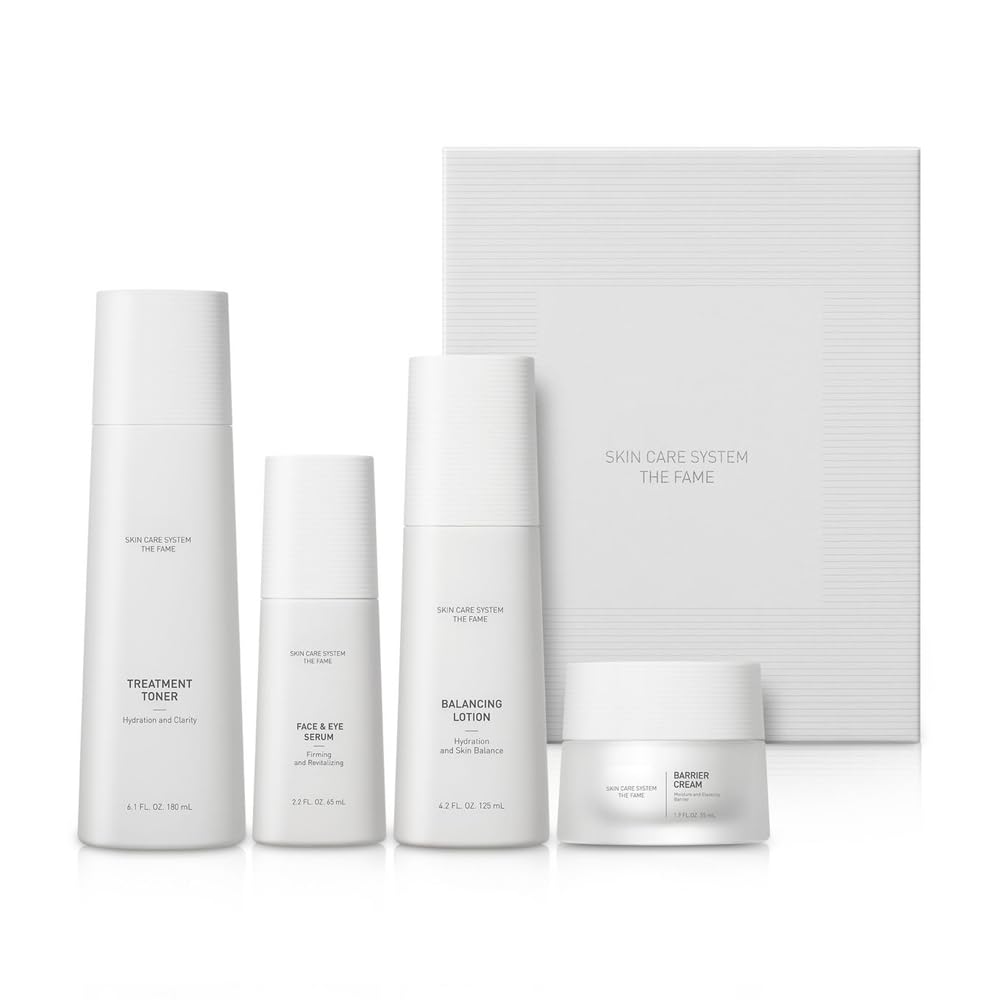 2026 Korea Skin Care System Upgraded New The Fame 4-Step Set in - Product Imagery