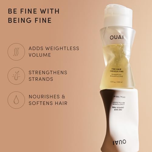 OUAI Fine Shampoo and Conditioner Set (10 Fl Oz) - Product Imagery
