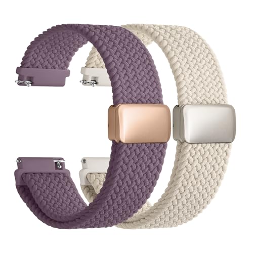 Fullmosa 20mm Magnetic Quick Release Nylon Watch Bands for - Product Imagery