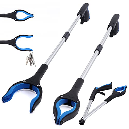 2-Pack Grabber Reacher Tool, 32 Inch Extra Long Steel Foldable - Product Imagery