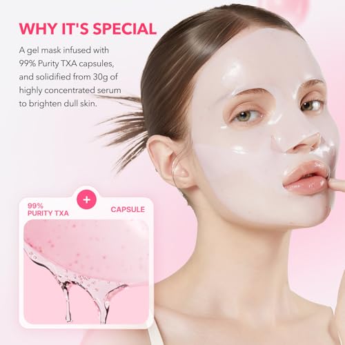 APRILSKIN TXA Pink Capsule Gel Mask 4EA - Product Imagery