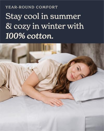 Beckham Hotel Collection Pillowcases King Size Set of 2, Cool - Product Imagery