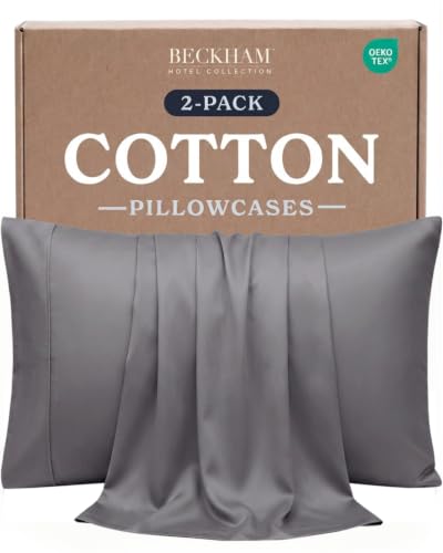 Beckham Hotel Collection Queen Pillow Cases Set of 2, Cool Touch - Product Imagery
