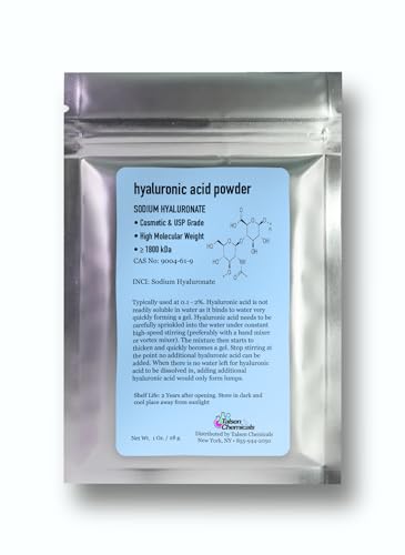 Talsen Chemicals Pure Hyaluronic Acid Powder 1800 kDa+ Natural Cosmetic Grade, - Talsen Chemicals Official Product View 1