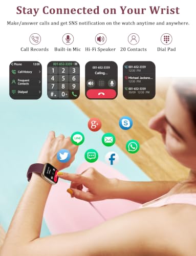 LODIMEKE Smart Watch, Alexa Built-in, Answer/Make Calls 44mm - Product Imagery