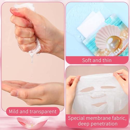 96 Pcs Face Mask Set with Clay Masks, Eye Patches and Brush - Product Imagery