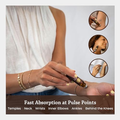 Silk Road Organic Patchouli Essential Oil Sultry Roll On, USDA - Product Imagery