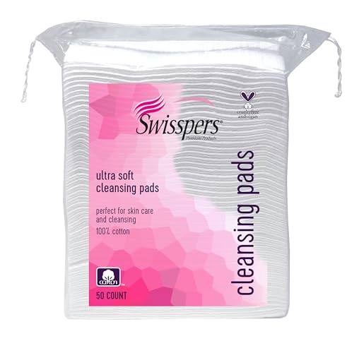 Swisspers Refresh and Reset Facial Cleansing Cotton Pads-100% - Product Imagery