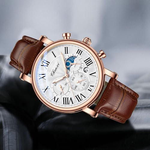 FANMIS Men Classic Watches Chronograph Analog Watch Business - Product Imagery