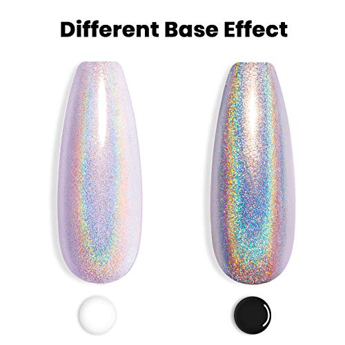 RARJSM Holographic Nail Polish Gorgeous Glossy Holographic Soak - Product Imagery