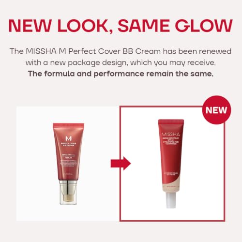 MISSHA M Perfect Cover BB Cream No.25 Warm Beige SPF 42 PA+++ - Product Imagery