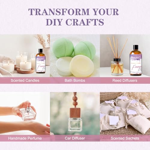 EUQEE 100ML/3.38 Fl Oz Coconut & Vanilla Fragrance Oil with - Product Imagery