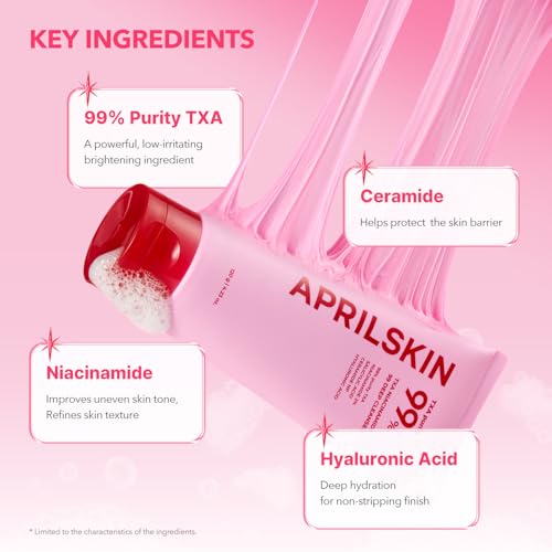 APRILSKIN TXA Niacinamide Pink Bubble Gum Deep Cleanser - Product Imagery