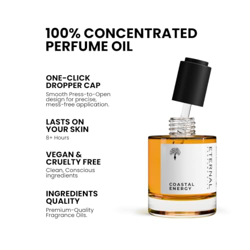 Coastal Energy Unisex Perfume for women Long Lasting Perfume Oil - Product Imagery
