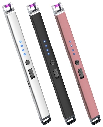 3 Pack Electric Candle Lighter USB Rechargeable Lighters - Product Imagery