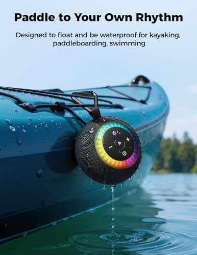 Bluetooth Shower Speaker IPX7 Waterproof: Removable Suction Cup, - Product Imagery